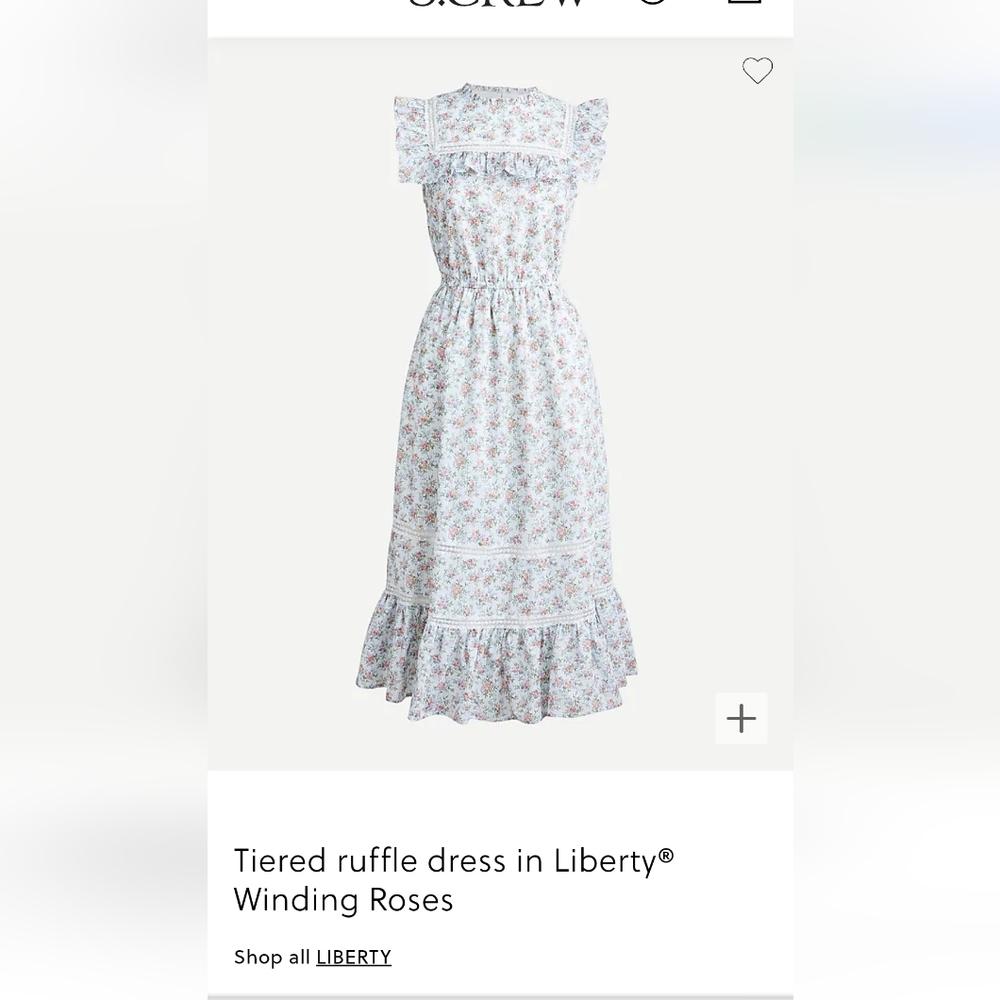 J.Crew Liberty Floral Midi Dress